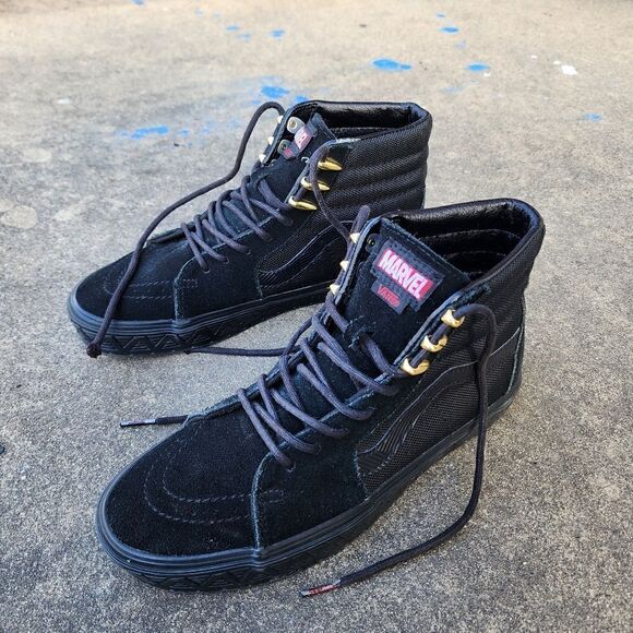 WOMENS - Vans Marvel Black Panther - Womens Shoes - SIZE 8 - Picture 3 of 11